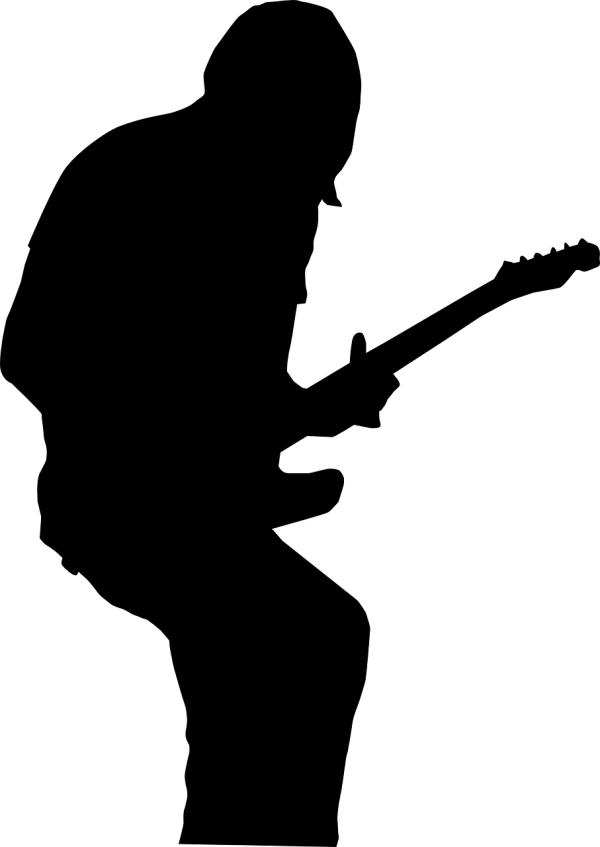guitarist, silhouette, guitar
